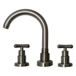 Whitehaus WHLX79214 Luxe 1.2 Gpm Widespread Bathroom Faucet - Nickel. Fixed Price $329.00.
