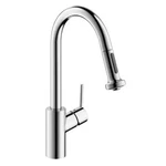 Hansgrohe 4286000 Talis Pull-down Prep Faucet With High-arc Spout, Magnetic. Fixed Price $173.57.