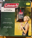 New Coleman 5 Gallon Hanging Solar Shower Bag Pouch Camping Outdoors. Fixed Price $15.00.