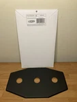 Westbrass Three-hole Remodel Plate In Powdercoated Matte Black. Fixed Price $39.99.