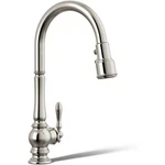 Kohler K-99259-SN Artifacts Kitchen Sink Faucet, Vibrant Polished Nickel. Fixed Price $497.00.