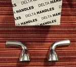 Delta B2418LF Kitchen Faucet Handles Chrome Metal Part# RP41680 New Open Box. Fixed Price $21.99.