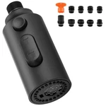 Iviga Pull Down Faucet Sprayer Head Replacement, Black 3 Function. Fixed Price $18.88.