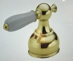 Delta H612PB Porcelain Lever Handle Set - Roman Tub Polished Brass. Fixed Price $89.99.