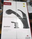 Pfister Shelton Matte Black Finish Pull Out Kitchen Faucet F-WKP-701B. Fixed Price $68.72.
