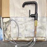 Kohler Purist 7506-BL Pull-out High Arc Matte Black Kitchen Faucet Lever Handle. Fixed Price $300.00.