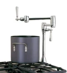 Blanco Deck Mounted Pot Filler Kitchen Faucet 157064ST Satin Nickel. Fixed Price $510.99.