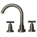 Whitehaus Luxe 8 In. Widespread 2-HANDLE Bathroom Faucet Brushed Nickel. Fixed Price $199.99.