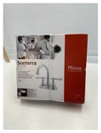 Pfister Sonterra 4" Centerset Bathroom Faucet Polished Chrome Porcelain Handles. Fixed Price $74.99.