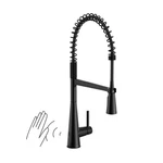 Moen 5925EWBL Matte Black One-handle Pulldown Kitchen Faucet. Fixed Price $601.78.