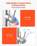 Single Handle Sink Faucet, Brushed Nickel Kitchen With Pull Down Sprayer,. Fixed Price $83.56.