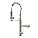 Commercial Kitchen Faucet With Pull Down Sprayer,aimadi Modern Single Handle .... Fixed Price $252.00.