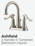 Price Pfister Ashfield 43 Ypok Lavatory Sink Faucet Satin Nickel Pop-up Drain. Fixed Price $98.95.