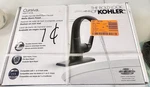 Kohler Cursiva Single Handle Hole Bathroom Faucet Matte Black New. Fixed Price $104.95.