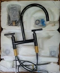 Newport Brass 3290-5413/30 Muncy Kitchen Bridge Faucet Sidespray Knurled Handles. Fixed Price $725.00.