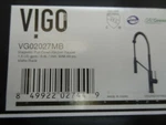 Vigo VG02027MB 24" Magnetic Single-handle With Pull-down Sprayer Kitchen Faucet. Fixed Price $155.00.