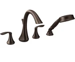 Moen T944ORB Eva Two-handle Roman Tub Faucet With Shower- Oil Rubbed Bronze. Fixed Price $174.20.
