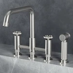Vigo VG02051 Cass 1.8 Gpm 12"WSPREAD Bridge Kitchen Faucet - Stainless Steel. Fixed Price $279.90.