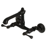 Kingston Brass KS722.BL English Country 1.8 Gpm Widespread Bridge - Black. Fixed Price $347.72.