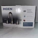Moen Hilliard 84539SRN - Bathroom Sink Silver Curved Raised. Fixed Price $89.99.