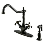 Kingston Brass KS123.TXBS French Country 1.8 Gpm Hole Kitchen - Bronze. Fixed Price $370.47.