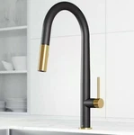 Vigo Greenwich Single Handle Pull-down Sprayer Kitchen Faucet Matte Black. Fixed Price $209.99.