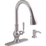 Kohler Capilano Single-handle Pull-down Kitchen Faucet W/ Boost Technology. Fixed Price $139.00.