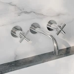 Swiss Madison Ivy 8 In. Widespread Double Cross-handle Wall Mount Faucet Chrome. Fixed Price $79.99.