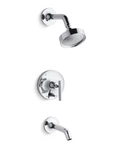 Kohler Purist K-T14420-4-CP Bath Tub Spout Valve Trim Shower Head Titanium New. Fixed Price $468.00.