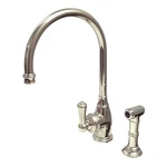 Rohl U.4702PN-2 Georgian Era Kitchen Faucet With Side Spray Polished Nickel. Fixed Price $2571.00.