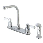 Kingston Brass FB751DPLSP Paris 8-INCH Centerset Kitchen Faucet With Sprayer. Fixed Price $125.98.