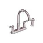 Moen Solidad Two Handle Stainless Steel Kitchen Faucet Side Sprayer CA87015SRS. Fixed Price $159.95.