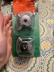 Set Of Danco Chrome Metal Central Brass Tub & Shower Handles 88264. Fixed Price $12.35.