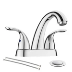 Phiestina Chrome 4 Inch 2 Handle Centerset Or 3 Holes Bathroom. Fixed Price $60.99.