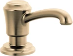 RP100735CZPR Cassidy Soap Dispenser, Lumicoat Champagne Bronze. Fixed Price $137.57.