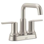 Moen Zyla 84141SRN 2 Handle High Arc Bathroom Faucet Spot Resist Brushed Nickel. Fixed Price $60.40.