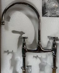 Perrin & Rowe U.4718X-APC-2 Bridge Kitchen Faucet W/ Sidespray Chrome. Fixed Price $999.00.