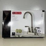 Delta Lorain 28716LF-SS Stainless Double Handle Bar/prep Faucet Lightly Used. Fixed Price $39.99.
