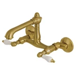 Kingston Brass KS722.PL English Country 1.8 Gpm Widespread Bridge -. Fixed Price $347.72.