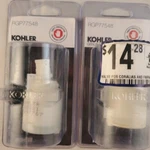 2 Pack- Kohler RGP77548 Faucet Value Coralais And Other Single Control. Fixed Price $9.22.