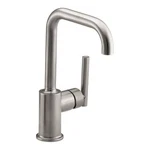 Kohler Purist 7509-VS Single Handle Stainless Steel Faucet. Fixed Price $305.00.