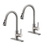 Kitchen Faucet Pull Down Sprayer Brushed Nickel Stainless Steel Wewe Sink Fits. Fixed Price $179.99.