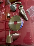 Pfister Pfirst Series Single Handle Tub & Shower Trim Brushed Nickel LJ89-030K. Fixed Price $43.49.