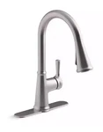 Kohler Tyne Single-handle Pull-down Sprayer Kitchen Faucet Vibrant Stainless. Fixed Price $84.99.