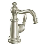 Csi S42107BN Moen Weymouth One-handle High Arc Bathroom Faucet, Brushed Nickel. Fixed Price $1028.70.