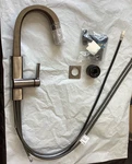 Delta Bar/prep Faucet Black Stainless Finish Pull-down Pivotal 9993-KS-DST. Fixed Price $299.00.