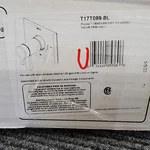 Used Delta Pivotal Thermostatic Valve Trim Matte Black T17T099-BL. Fixed Price $207.69.