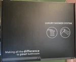 Everstein Wall Mounted Rainfall Shower System With High Pressure - Matte Black. Fixed Price $110.00.