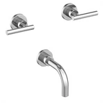 Newport Brass 3-995L/26 East Linear Wall Mount Tub Faucet Polished Chrome. Fixed Price $763.00.