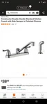 Glacier Bay HD67099-1B01 Constructor 2 Handle Standard Kitchen Faucet, Sprayer. Fixed Price $25.00.
